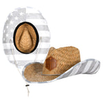 Cowboy Straw Hat | Ghost American Flag