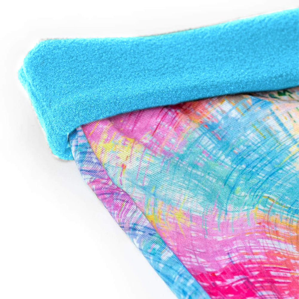 Fleece Face Shields® | Rainbow Spiral