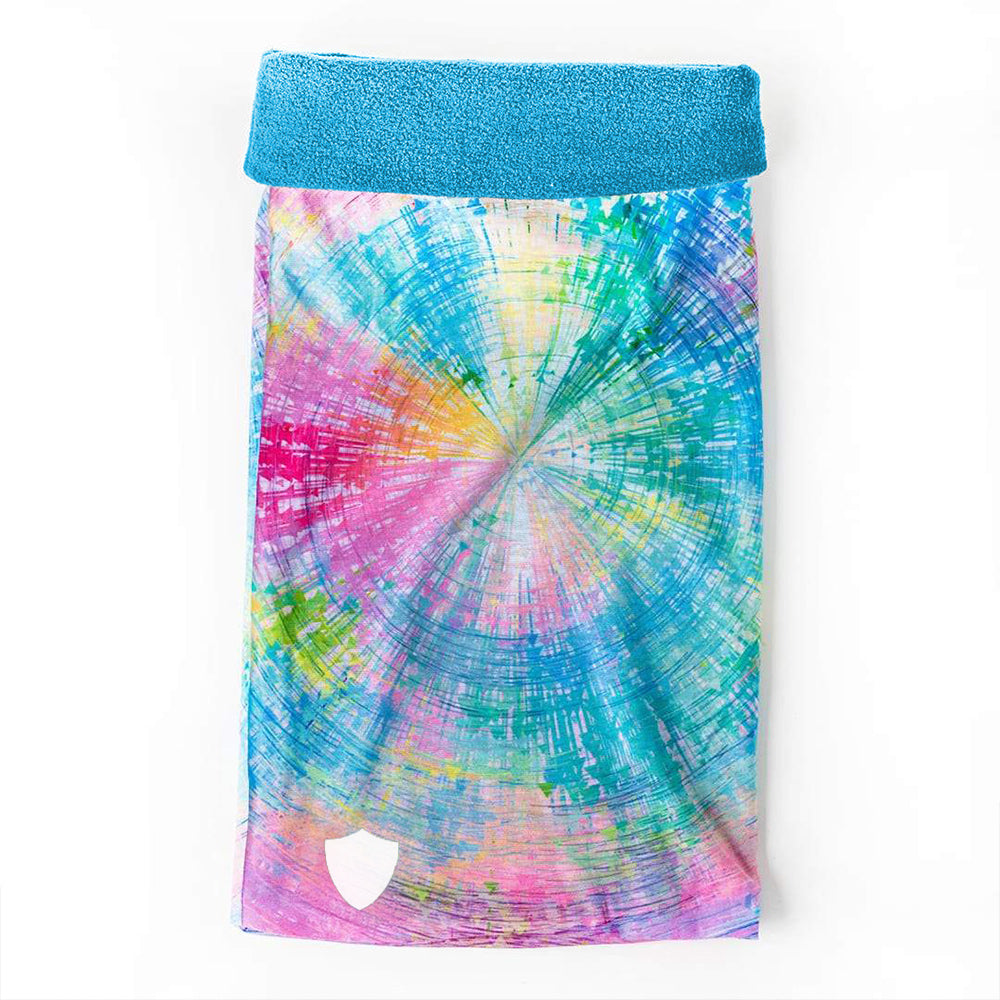 Fleece Face Shields® | Rainbow Spiral