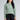 Women's Grid Fleece Pullover Green - Front