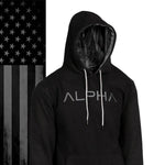 Classic Lined Hoodie | Alpha Blackout American Flag
