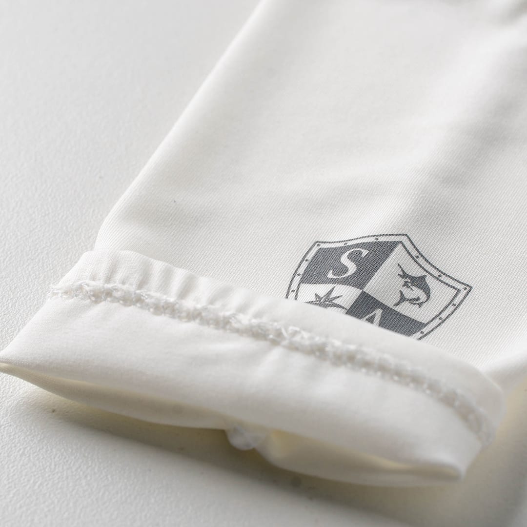 SA Single Arm Shield® | White | Grey Small Logo