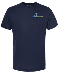 Graphic Tee | Shark Waves | Navy