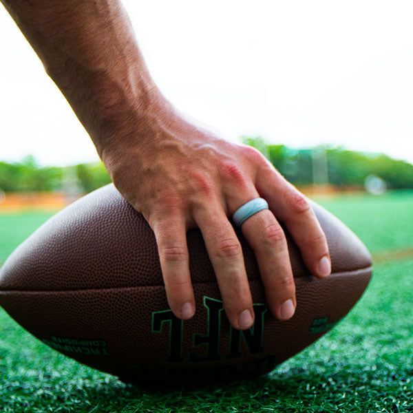 Silicone Ring | Bevel | Dark Silver