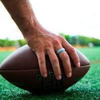 Silicone Ring | Bevel | Dark Silver
