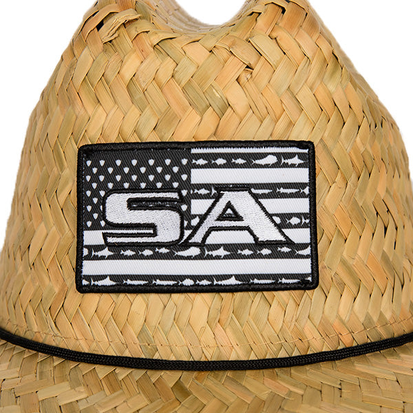 Under Brim Straw Hat | Fins and Stripes 2.0
