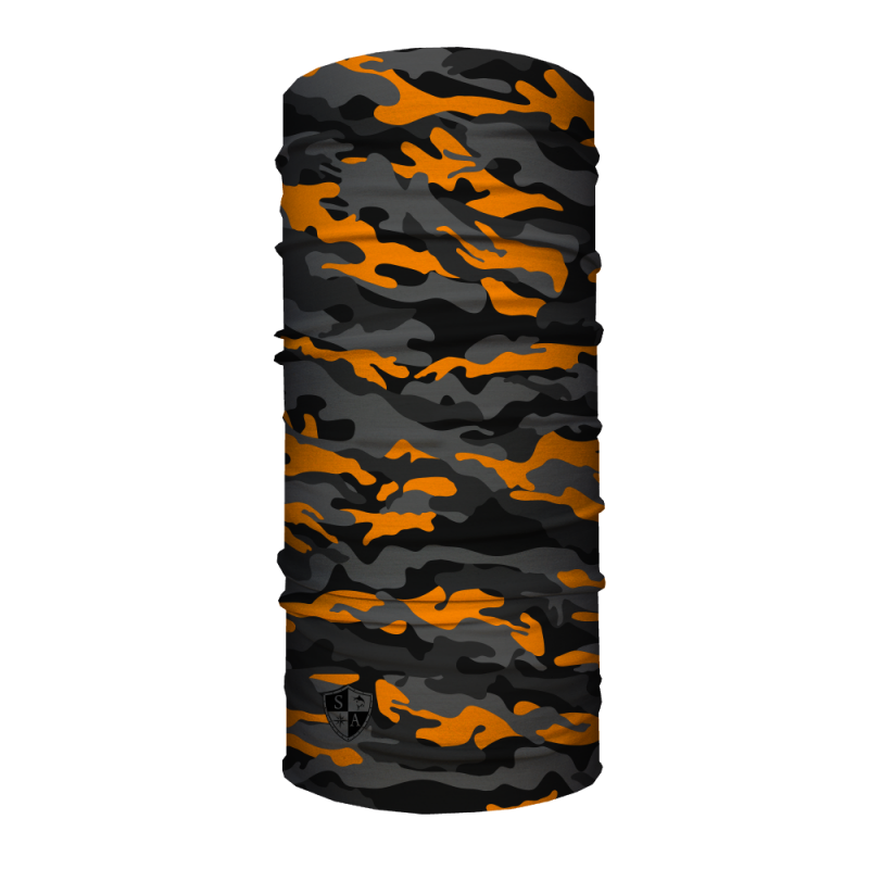 Orange & Grey Military Camo