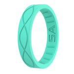 Size 5 Silicone Ring | Infinity | Aqua