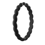 Silicone Ring | Rope | Black