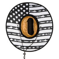 Under Brim Straw Hat | Fins and Stripes 2.0