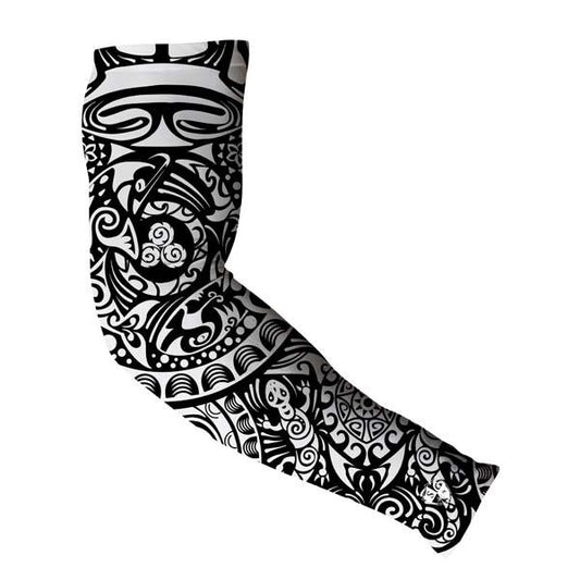 SA Single Arm Shield™ | Polynesian | Black & White - SA Company 