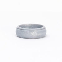 Silicone Ring | Bevel | Silver