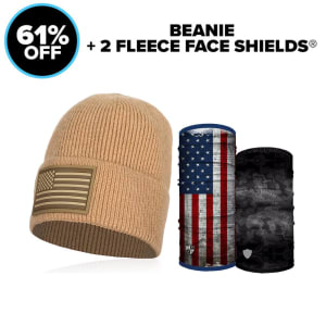 Beanie + 2 Fleece Face Shields®: undefined