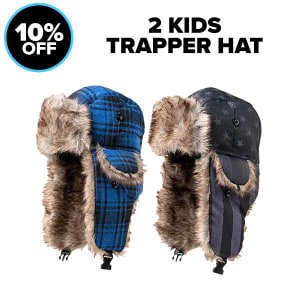 2 Kids Trapper Hats: undefined