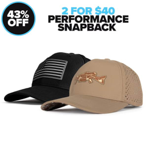 2 FOR $40 PERFORMANCE SNAPBACKS: undefined