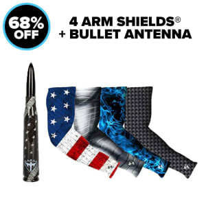 BULLET ANTENNA + 4  ARM SHIELDS®: undefined