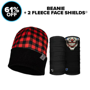 Beanie + 2 Fleece Face Shields®: undefined