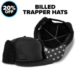 20% OFF BILLED TRAPPER HAT: undefined