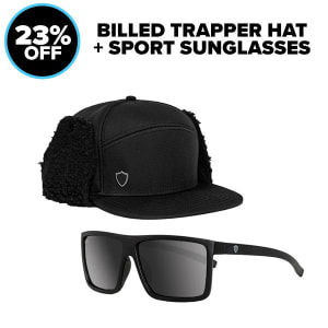 Billed Trapper Hat + Sunglasses | FREE Strap & Bag: undefined