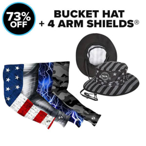 BUCKET HAT + 4 ARM SHIELDS®: undefined