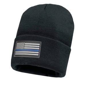 Classic Beanie | Thin Blue Line | Black: undefined