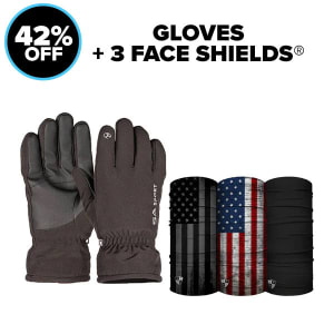 Gloves + 3 Face Shields®: undefined