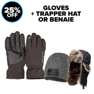 Gloves + Trapper Hat or Beanie: undefined