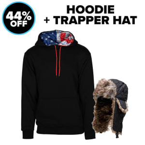 HOODIE + TRAPPER HAT: undefined