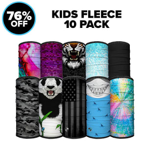 Kids Fleece Face Shields® 10 Pack: undefined