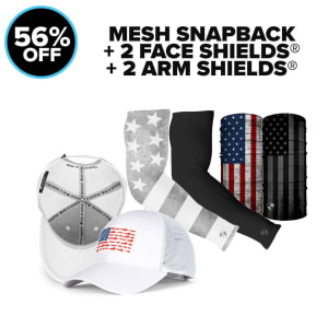 SNAPBACK + 2 FACE SHIELDS® + 2 ARM SHIELDS®: undefined