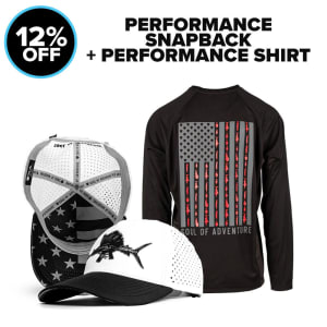 PERFORMANCE SNAPBACK + PERFORMANCE SHIRT: undefined