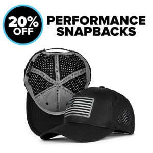 20% OFF PERFORMANCE SNAPBACKS: undefined