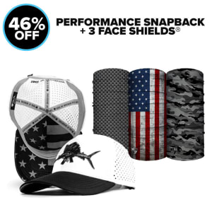 PERFORMANCE SNAPBACKS + 3 FACE SHIELDS®: undefined