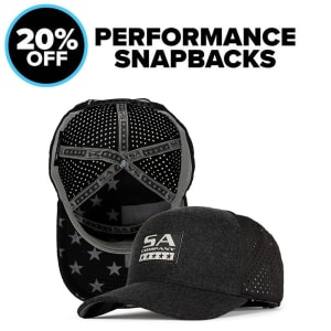 20% OFF PERFORMANCE SNAPBACKS: undefined