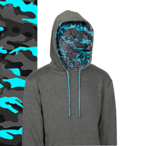 Classic Lined Hoodie | Aqua Military Camo: undefined