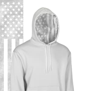 Classic Lined Hoodie | Ghost American Flag: undefined