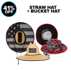 STRAW HAT + BUCKET HAT: undefined