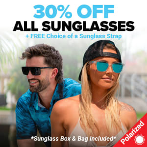 30% Off All Sunglasses + Free Strap and Premium Bag Choice: undefined