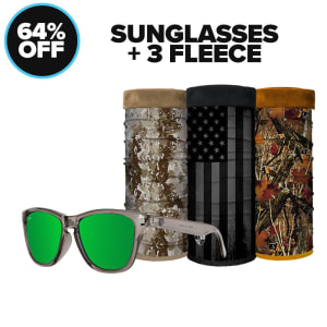 Sunglasses + 3 Fleece Face Shields®: undefined