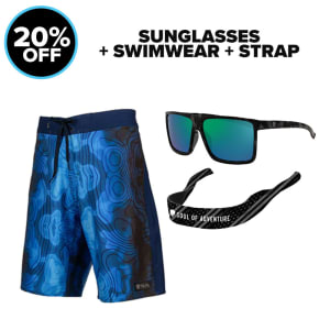 SUNGLASSES + SWIMWEAR | + STRAP + BAG: undefined