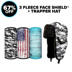 Trapper Hat + 3 Fleece Face Shields®: undefined