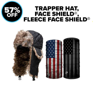 Trapper Hat + Fleece Face Shield® + Face Shield®: undefined