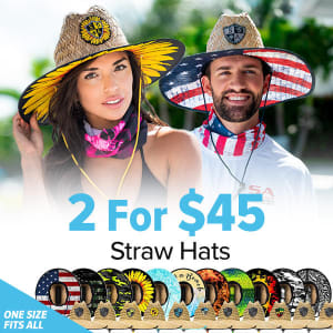 STRAW HAT PACK: 2 HAT PACK: undefined