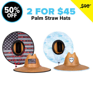 2 Palms Straw Hats For $45: undefined