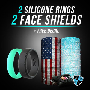 2 SILICONE RINGS   2 FACE SHIELDS   PICK YOUR PACK: undefined