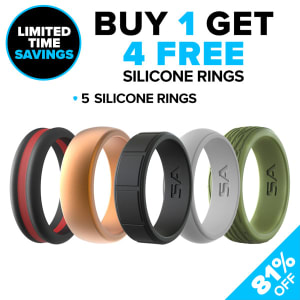 BUY 1 SILICONE RING – PICK 4 FREE: undefined