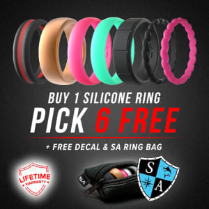 BUY 1 SILICONE RING – GET 6 FREE: undefined