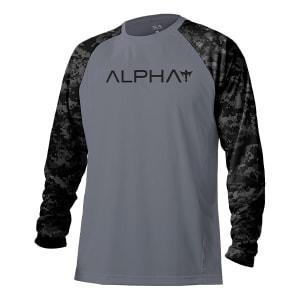 Tactical Long Sleeve Mesh | Grey | 2 Sleeve-Black Out Digi Camo | Alpha: undefined