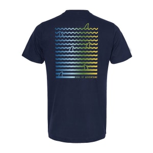 Graphic Tee | Shark Waves | Navy: undefined