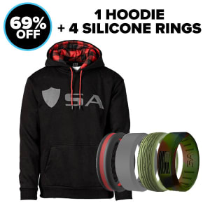 HOODIE + 4 SILICONE RINGS: undefined